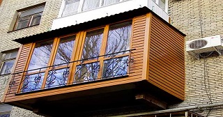 Внешняя отделка балкона Феодосия цена от 1031 руб. м/2.